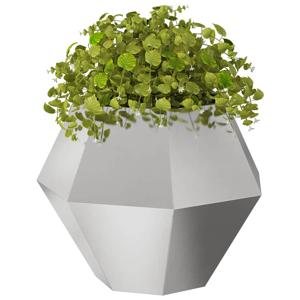 Planter Silver 75 x 75 x 60 cm Stainless Steel
