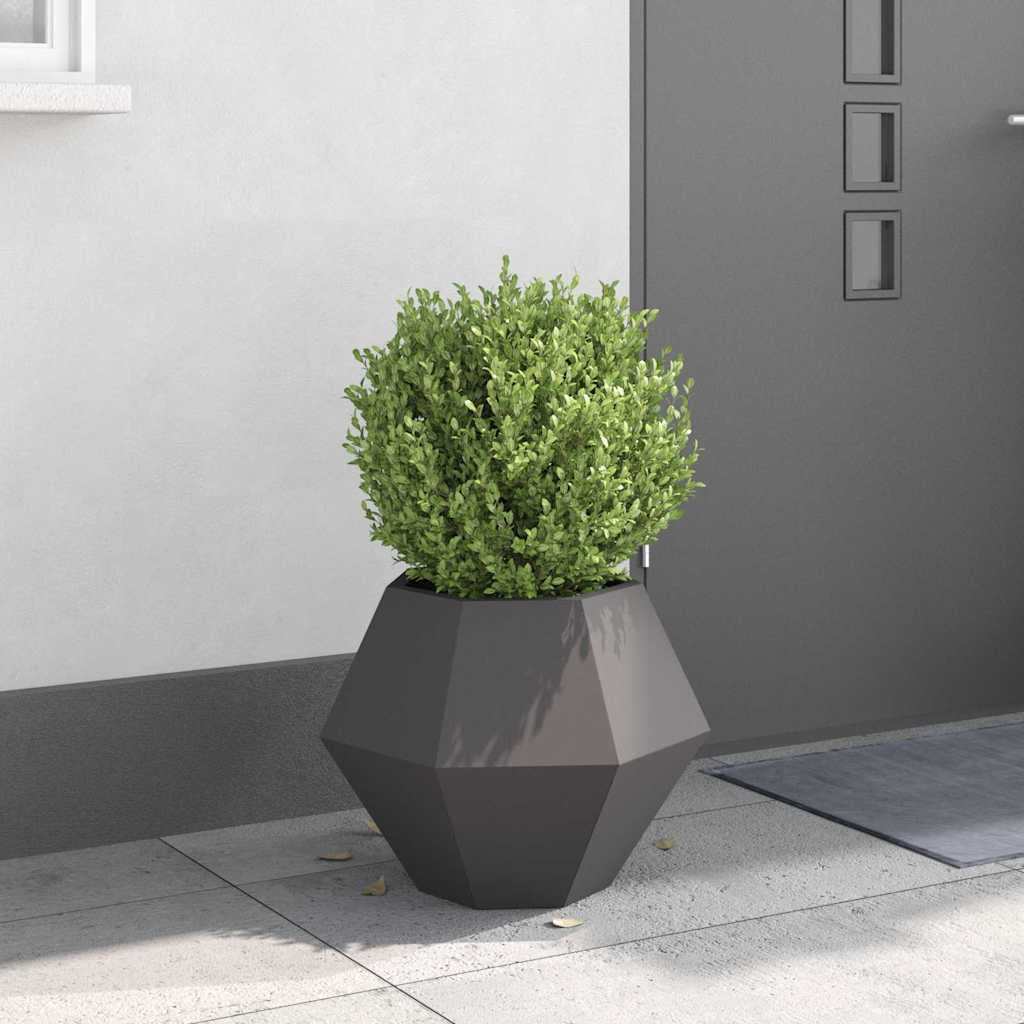 Planter Black 50 x 50 x 40 cm Steel