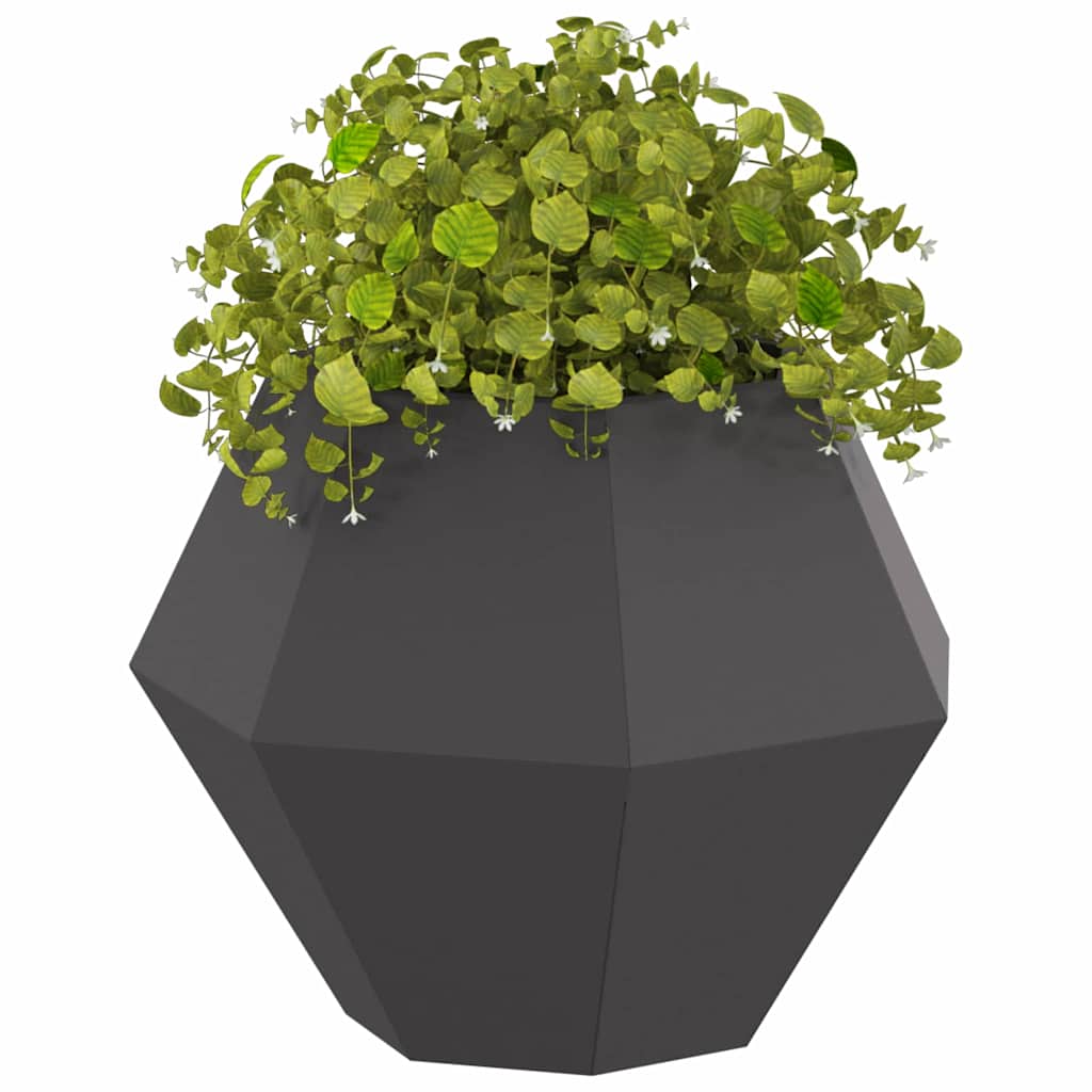 Planter Black 50 x 50 x 40 cm Steel