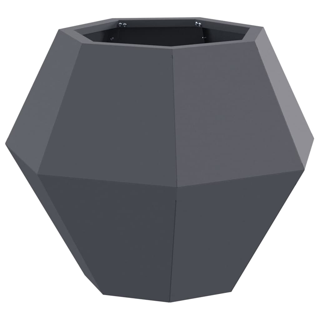 Planter Anthracite 50 x 50 x 40 cm Steel