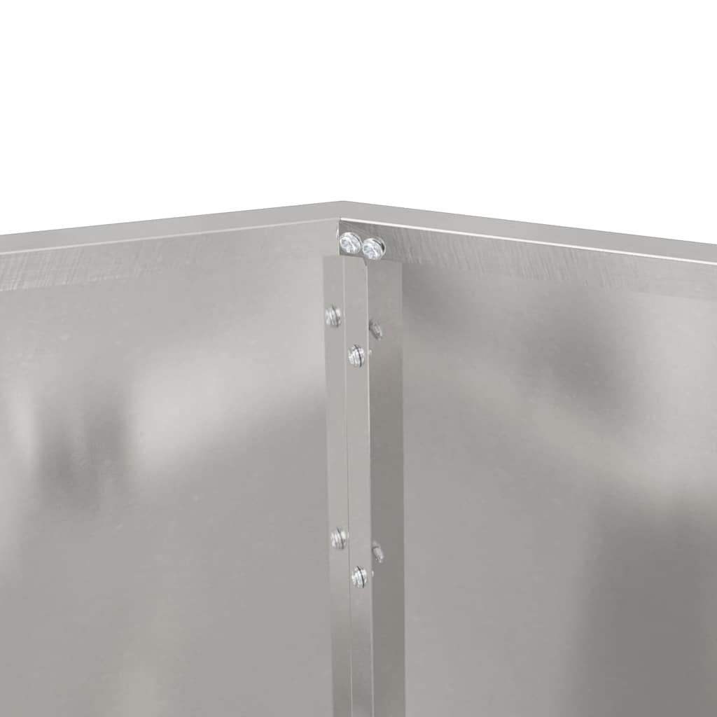 Planter Silver 50 x 50 x 40 cm Stainless Steel