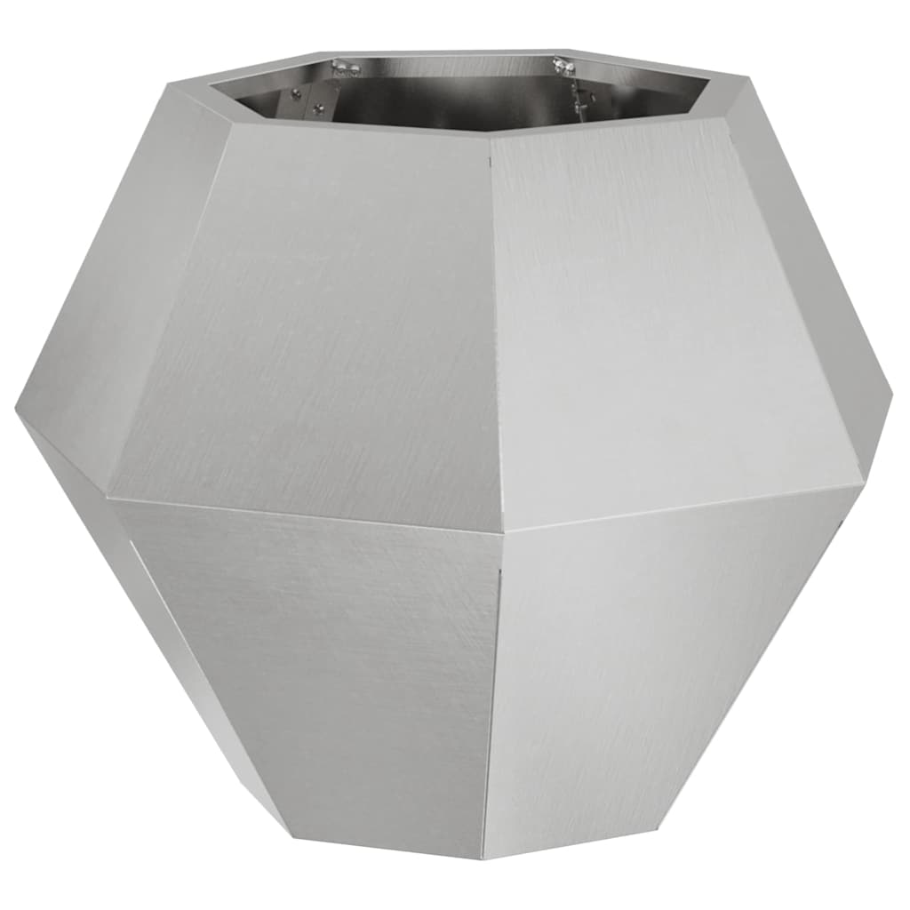 Planter Silver 50 x 50 x 40 cm Stainless Steel