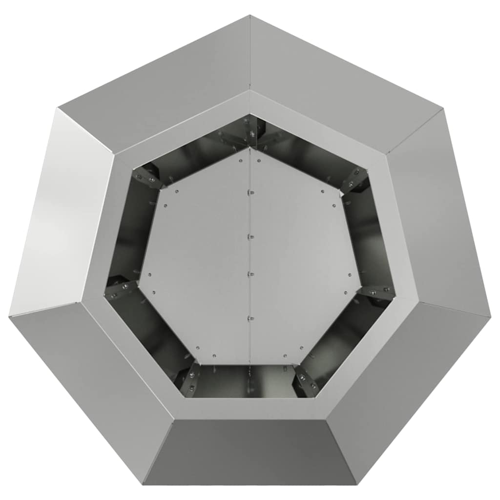 Planter 2 pcs Silver 50 x 50 x 40 cm Galvanised Steel