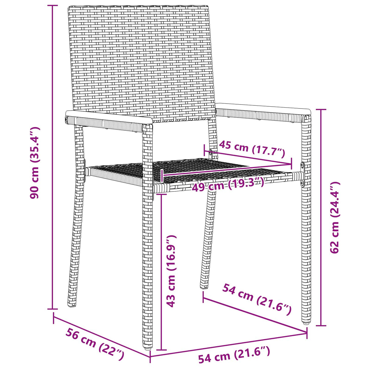 Garden Dining Set 5 pcs Grey Poly Rattan