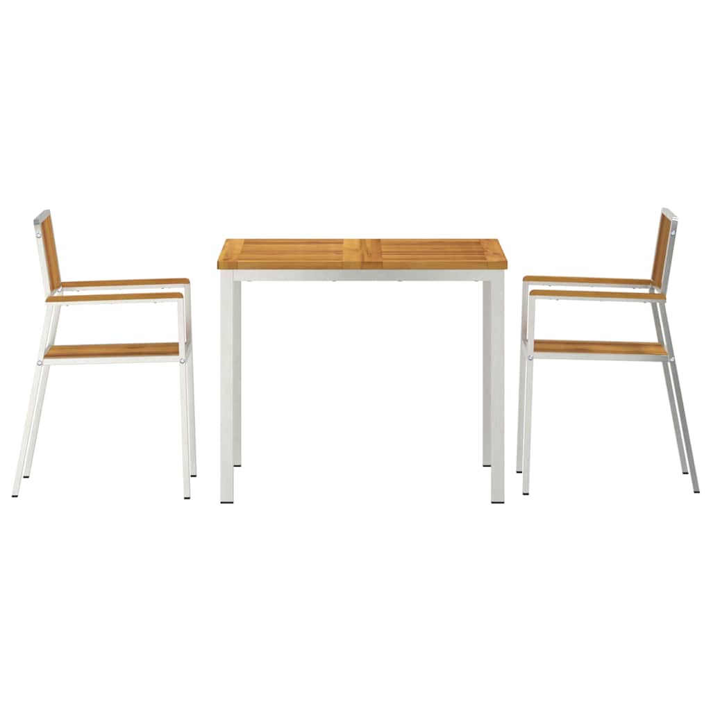 GardenDiningSet Brown SolidAcaciawood