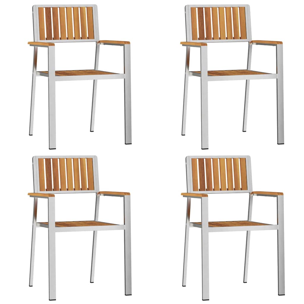 GardenDiningSet Brown SolidAcaciawood