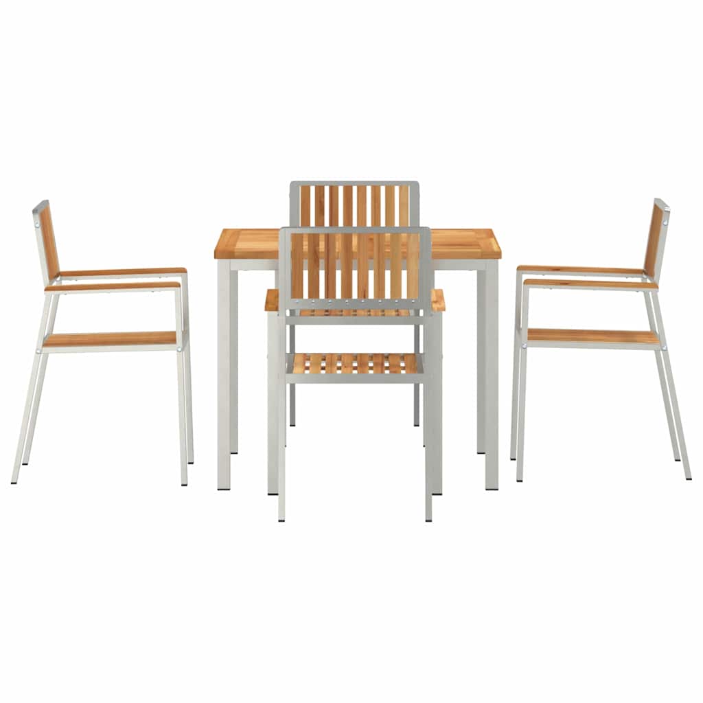 GardenDiningSet Brown SolidTeakwood