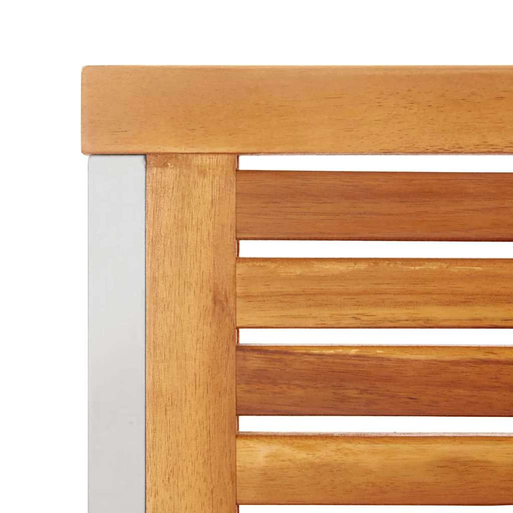 Garden Dining Set 5 pcs Solid Wood Acacia