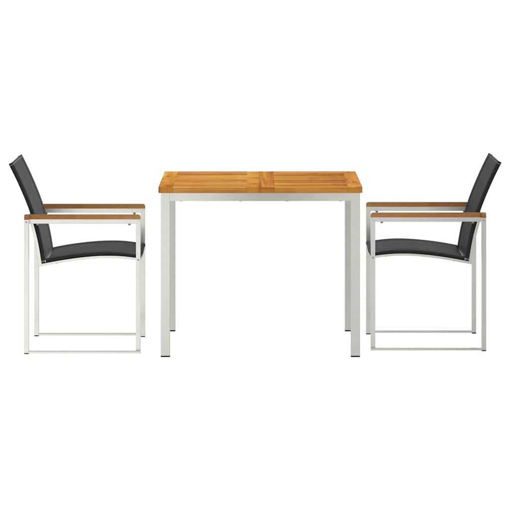 GardenDiningSet 3 pcs SolidAcaciawood