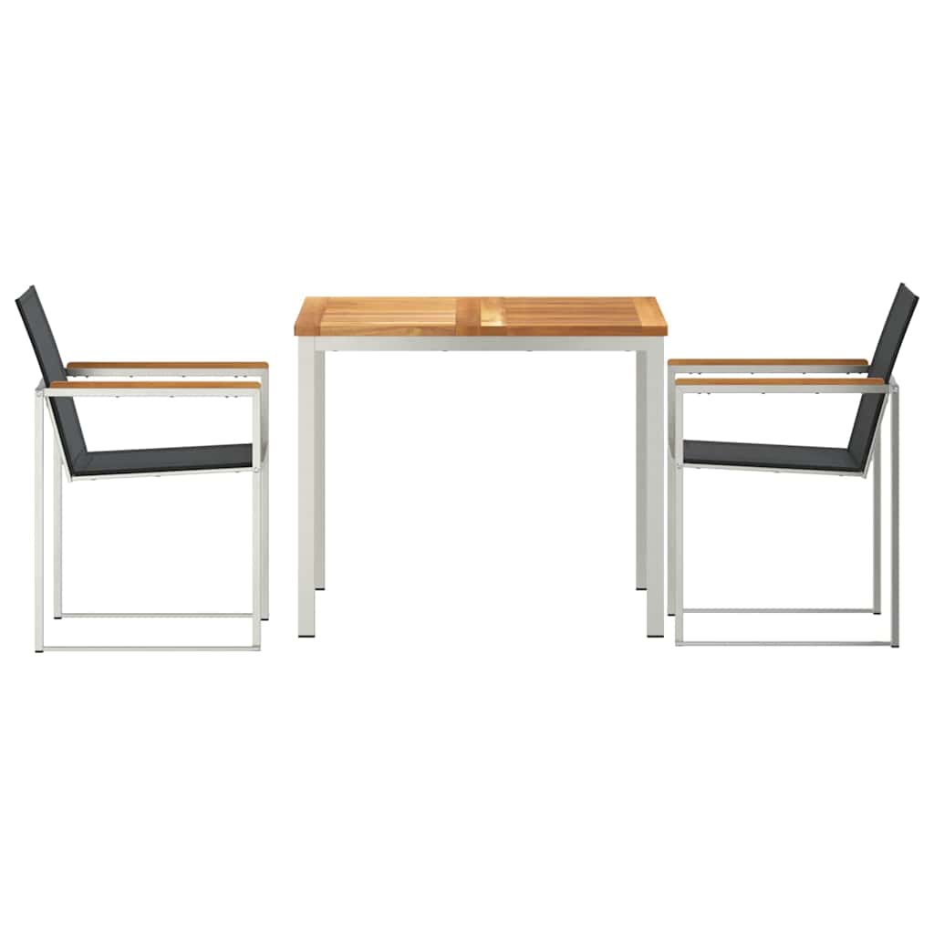 GardenDiningSet 3 pcs SolidTeakwood