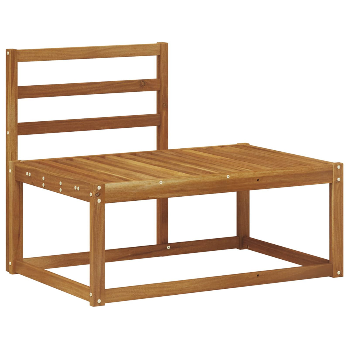 Outdoor Sofa Set 4 Piece Natural Solid Acacia Wood