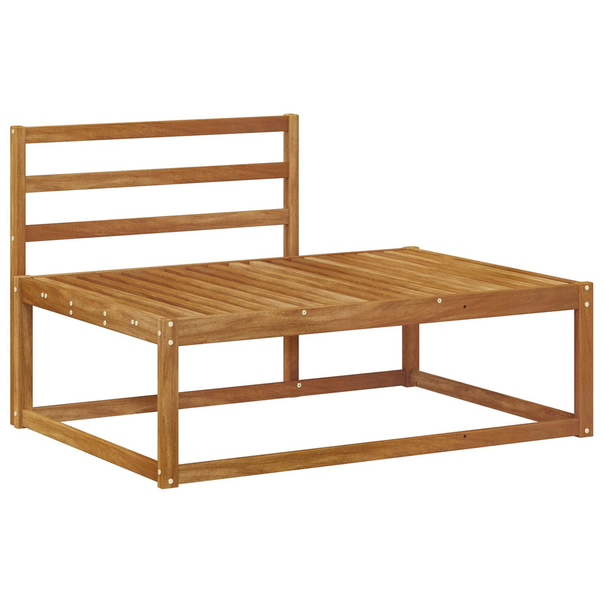 Outdoor Sofa Set 3 Piece Natural Solid Acacia Wood