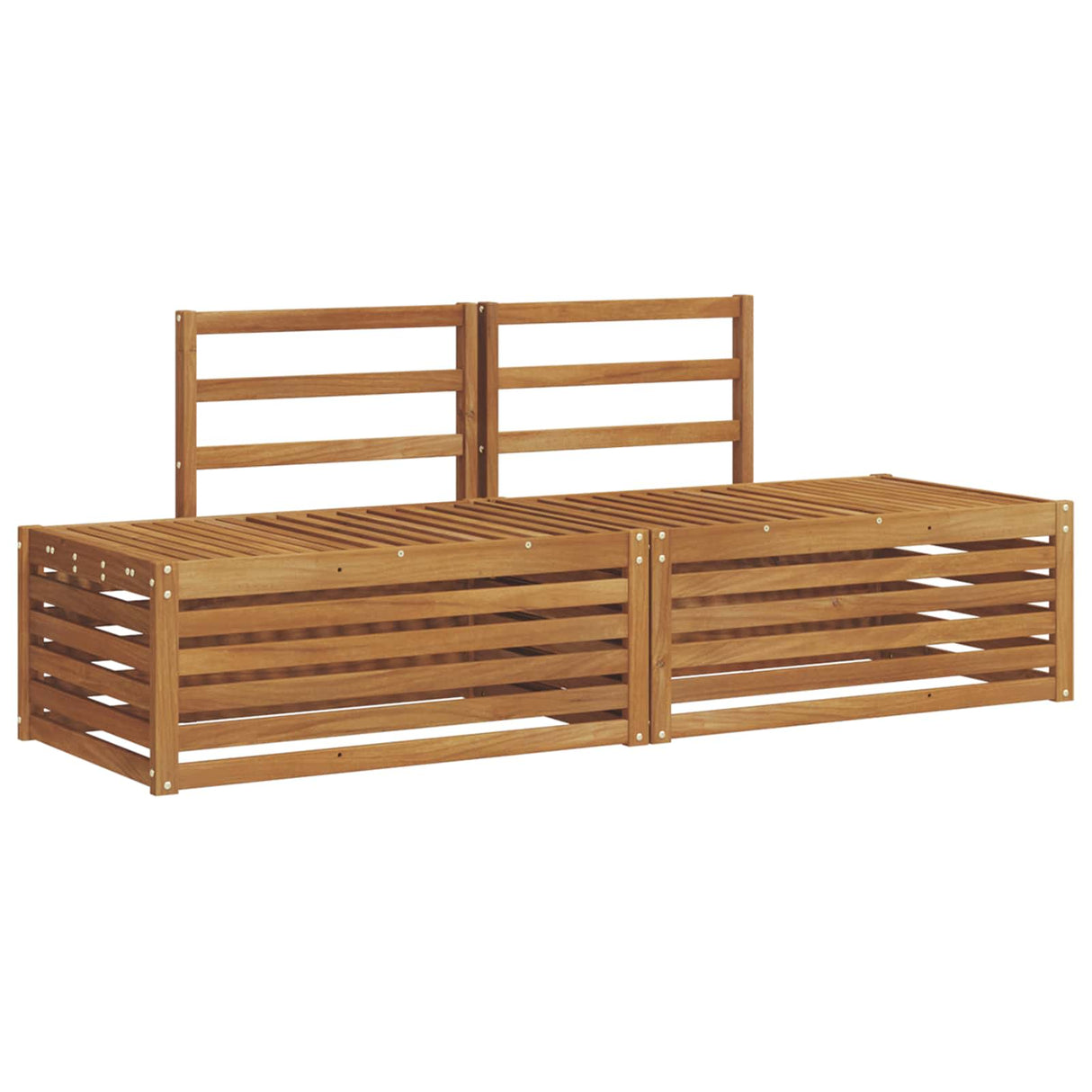 Sofa Sets 2 Piece Natural 91 x 63 x 73 cm Solid Acacia Wood