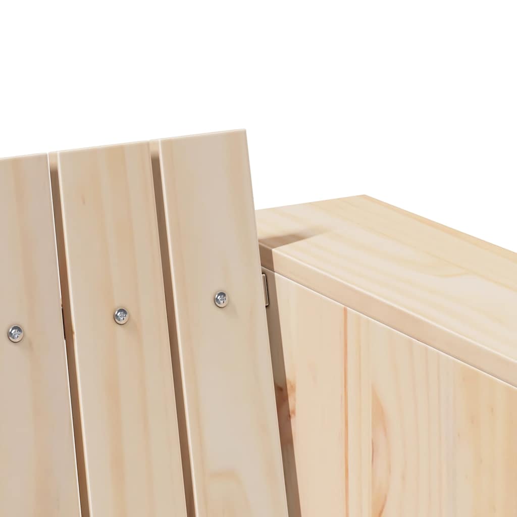 Garden Sofa Brown 134 x 60 x 62 cm Solid Pine Wood