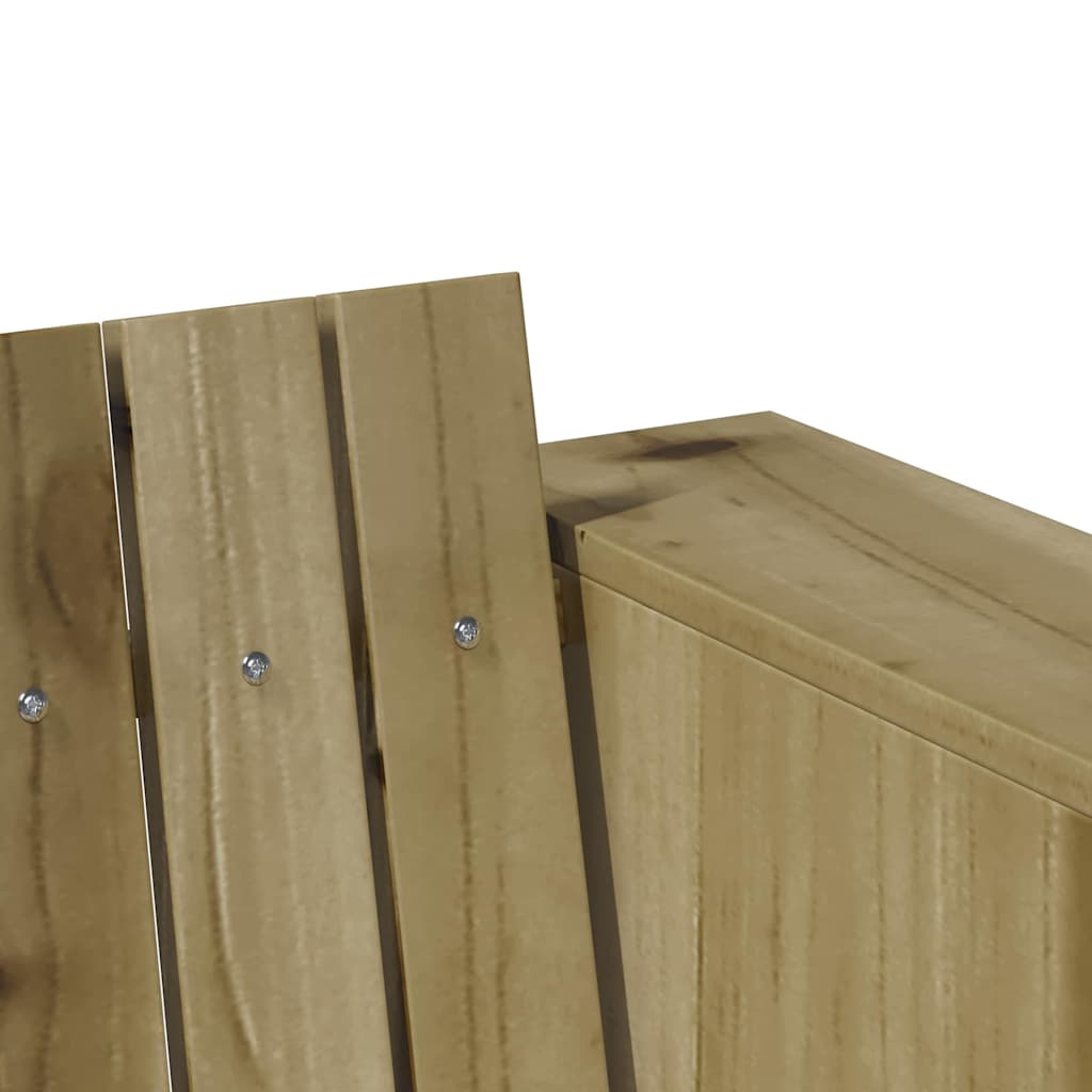 Garden Sofa Green 134 x 60 x 62 cm Solid Pine Wood