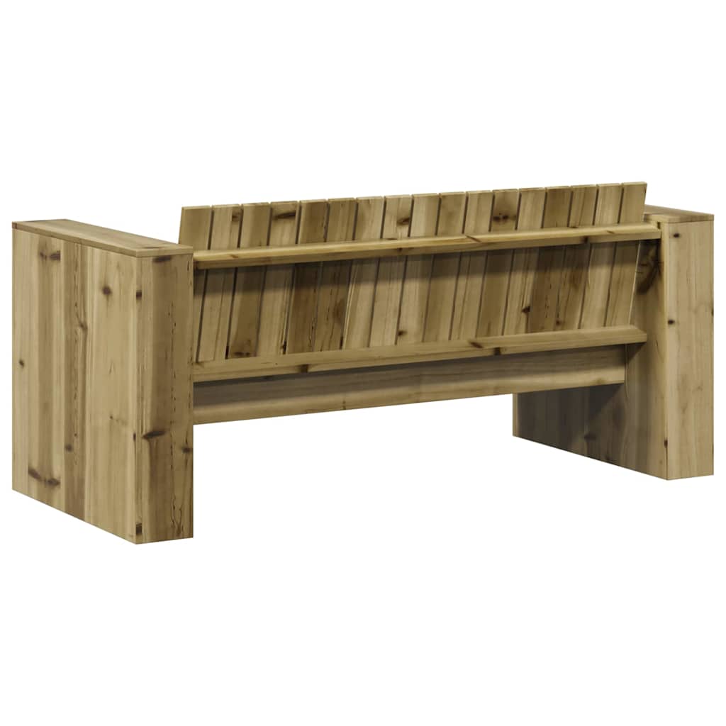 Garden Sofa Green 134 x 60 x 62 cm Solid Pine Wood
