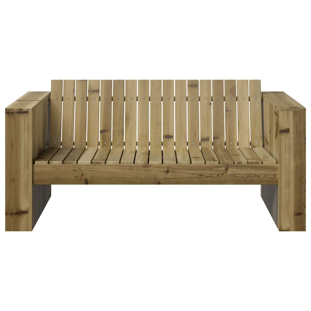 Garden Sofa Green 134 x 60 x 62 cm Solid Pine Wood