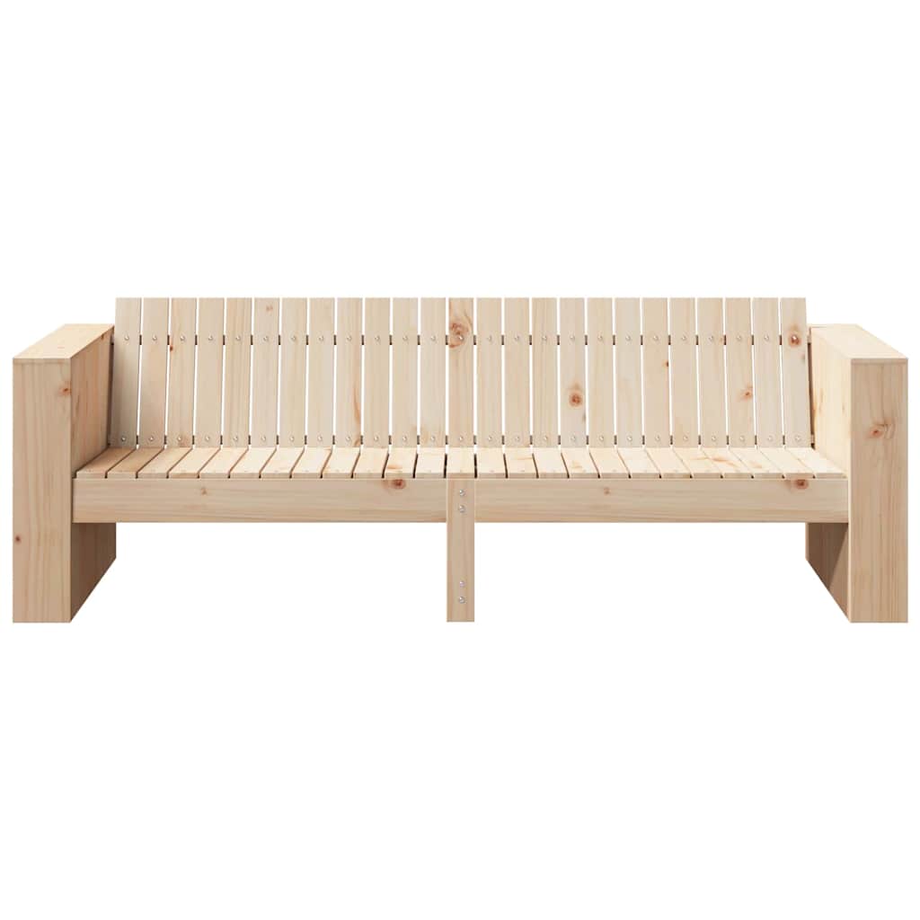 Garden Sofa Brown 185.5 x 60 x 62 cm Solid Pine Wood