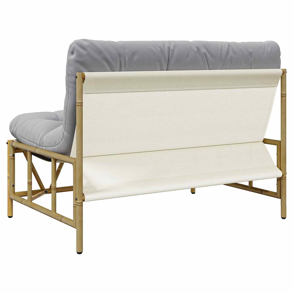 Garden Bench Light grey 110 x 75x 71 cm Steel