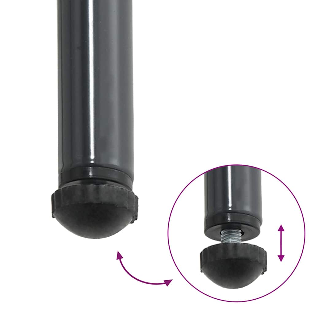 Garden Dining Set 3 pcs Brown and Black and Cream