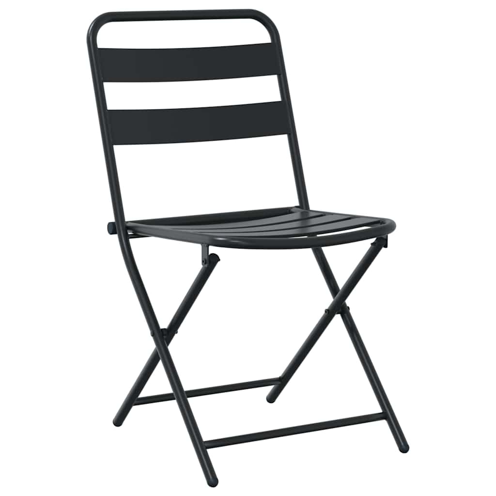 Bistro Set Folding 3 pcs Anthracite Steel