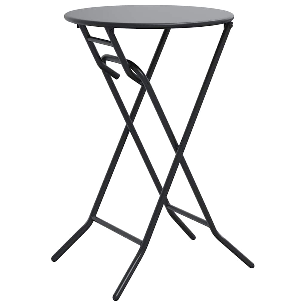 Garden Table Folding Anthracite 50 x 50 x 72 cm Steel