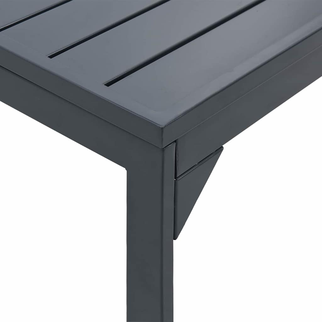 Extension Table Anthracite 180 x 80 x 76 cm Steel
