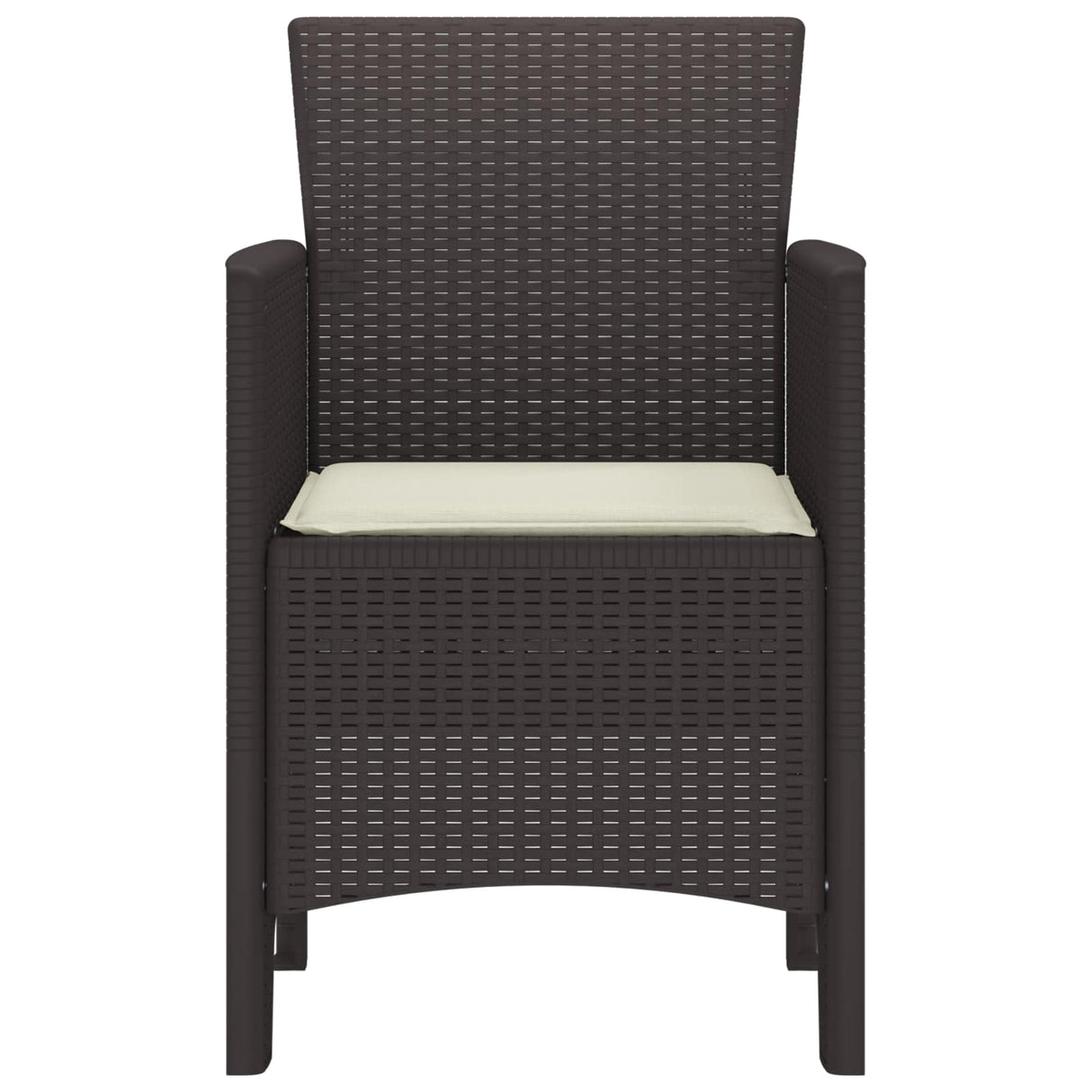 Garden Chair 2 pcs Brown 53 x 49 x 85 cm Polypropylene