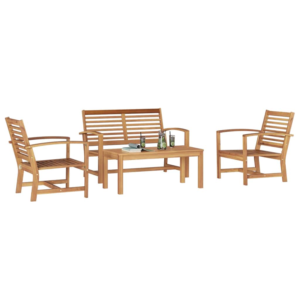Garden Sofa Set Natural Solid teak wood