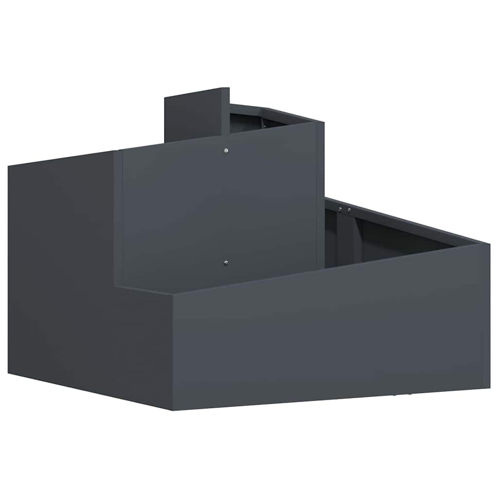 Garden Planter Anthracite 60 x 60 x 50 cm Steel