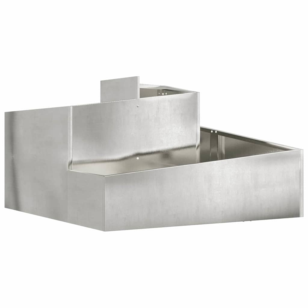 Garden Planter Silver 60 x 60 x 50 cm Stainless steel
