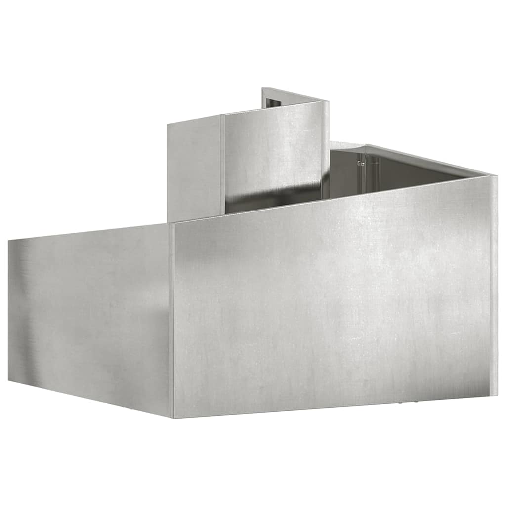 Garden Planter Silver 60 x 60 x 50 cm Stainless Steel