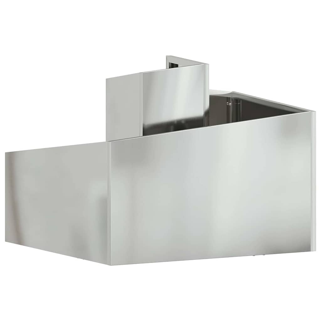 Garden Planter Silver 60 x 60 x 50 cm Galvanised Steel