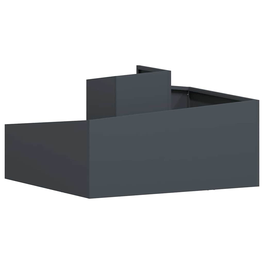 Garden Planter Anthracite 80 x 80 x 50 cm Cold-rolled steel