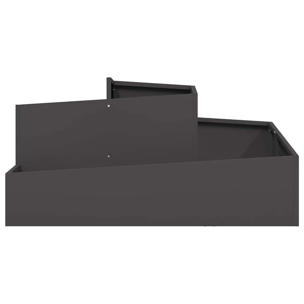 Garden Planter Black 100 x 100 x 50 cm Cold-rolled Steel