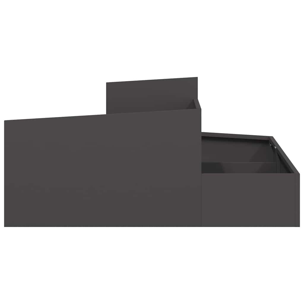 Garden Planter Black 100 x 100 x 50 cm Cold-rolled Steel