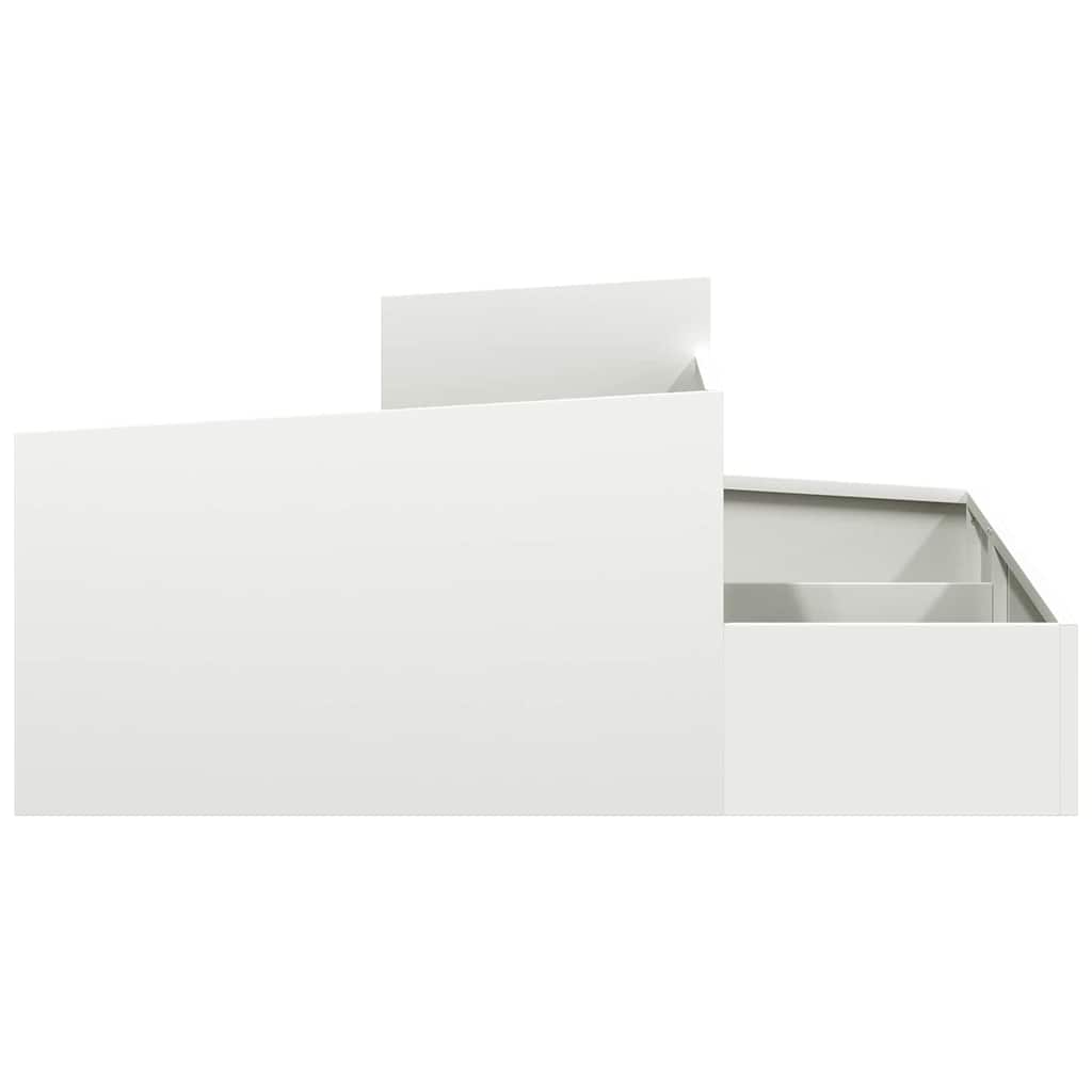 Garden Planter White 100 x 100 x 50 cm Steel