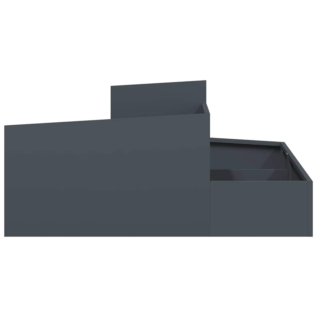 Garden Planter Anthracite 100 x 100 x 50 cm Steel