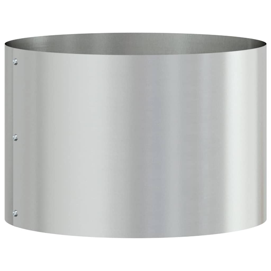 Garden Planter Silver 30 x 30 x 20 cm Galvanised Steel