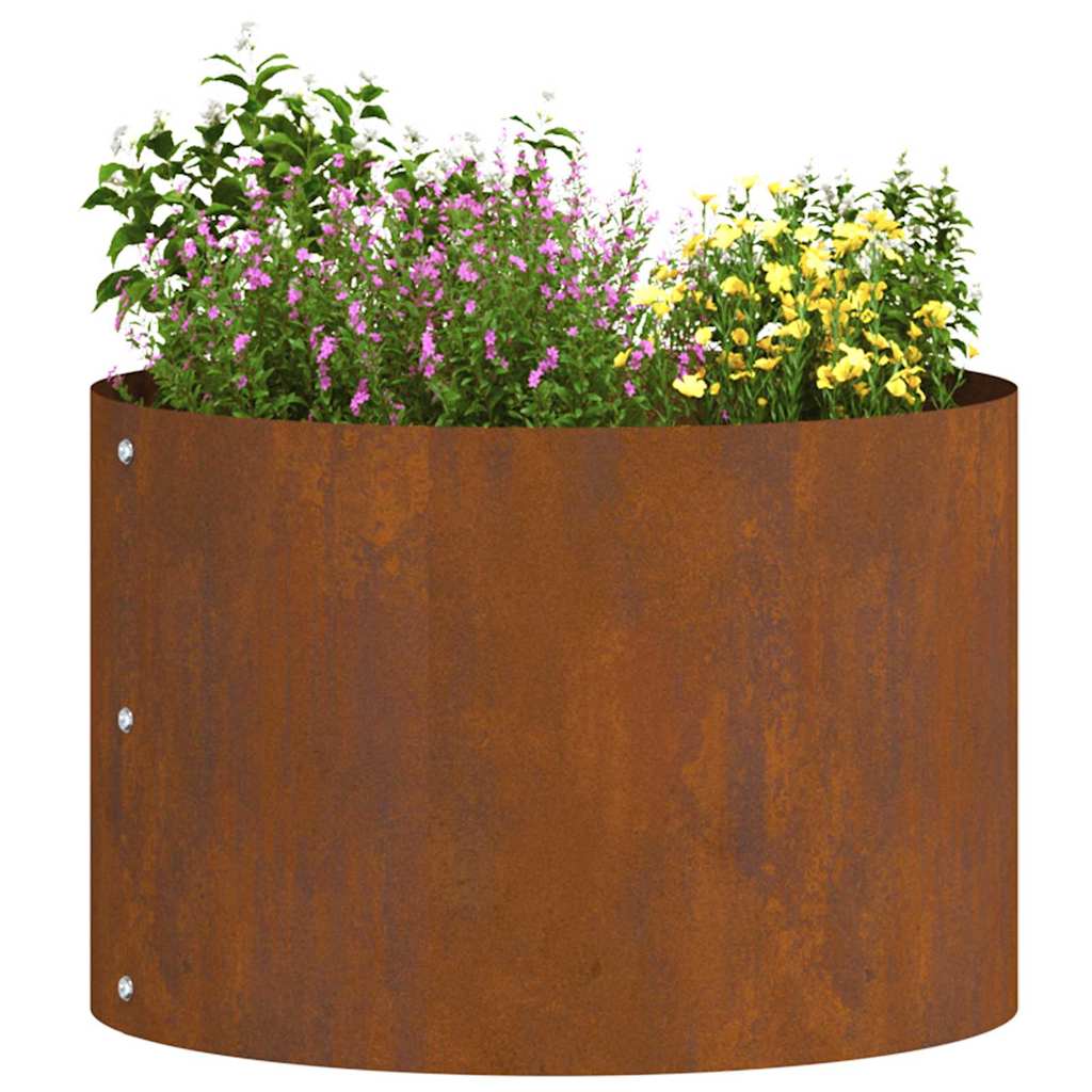 Garden Planter Brown 30 x 30 x 20 cm Weathering Steel