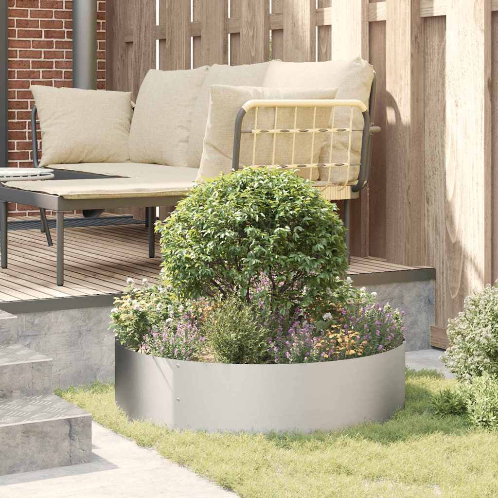 Garden 5 pcs Silver 80 x 80 x 20 cm Stainless steel