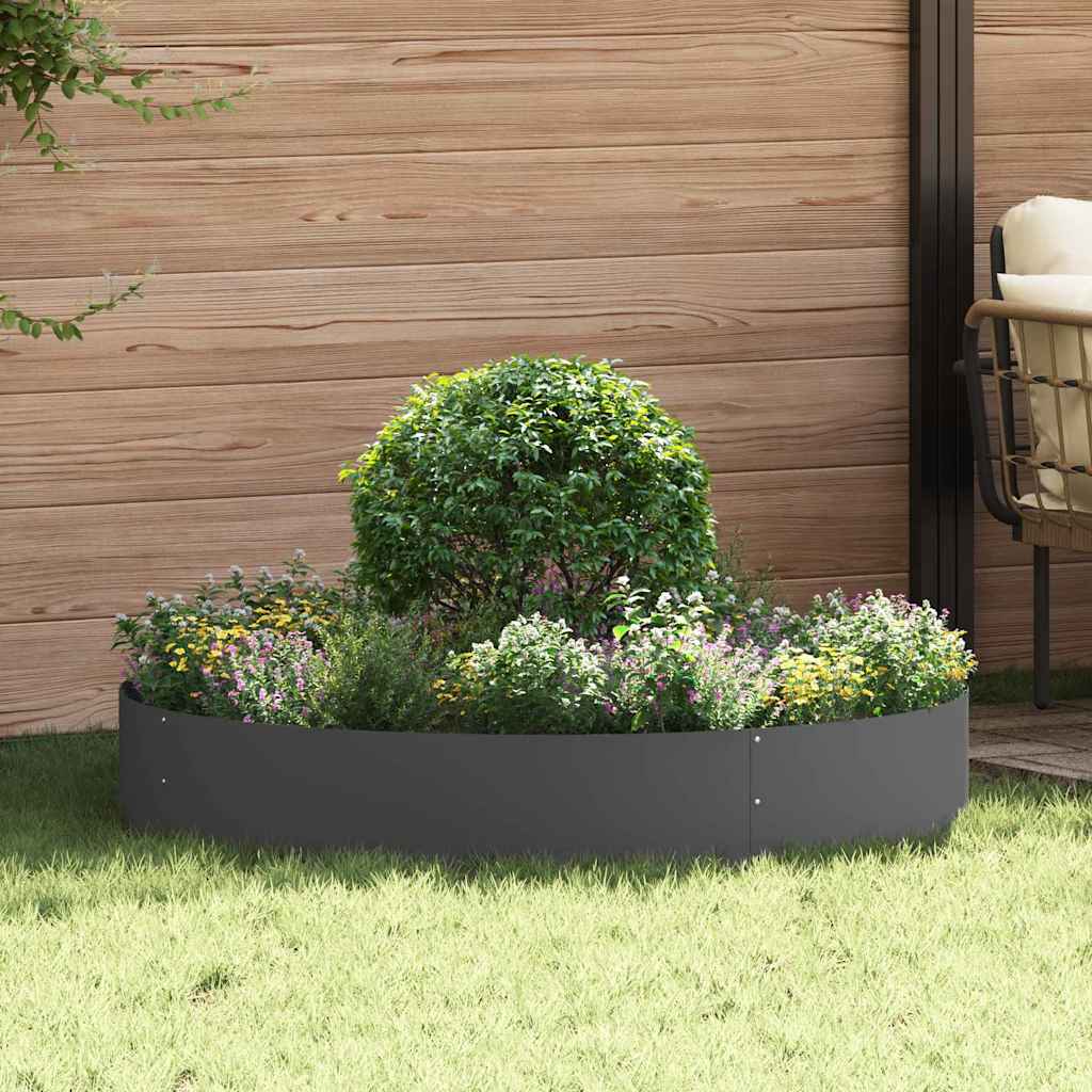 Planter Ring Black 120 x 120 x 20 cm Cold-rolled Steel