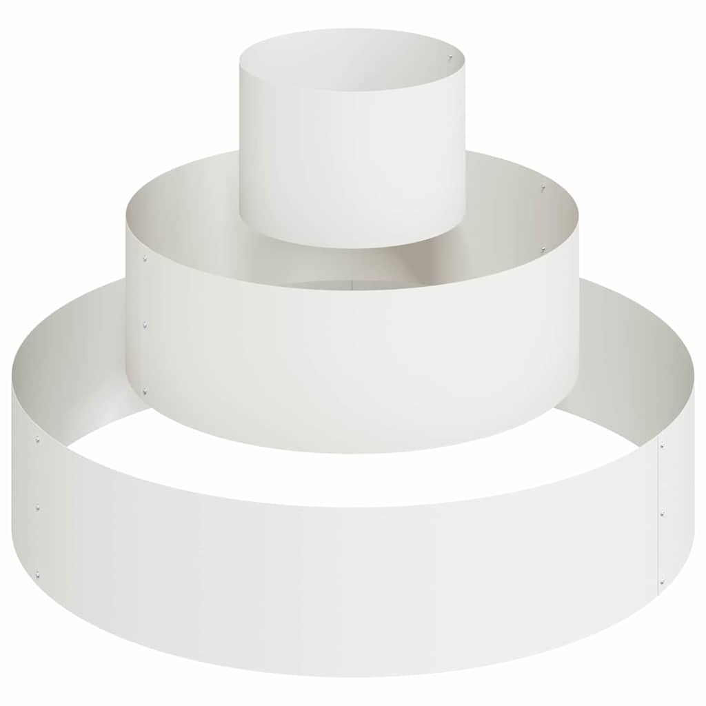 Garden Planter White 90 x 90 x 20 cm Cold-rolled Steel