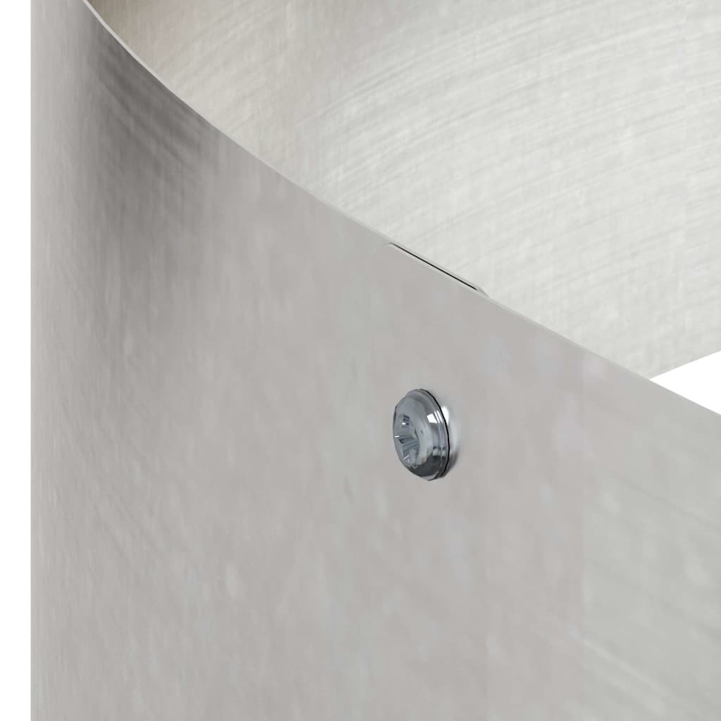 Garden Planter Silver 90 x 90 x 20 cm Stainless Steel