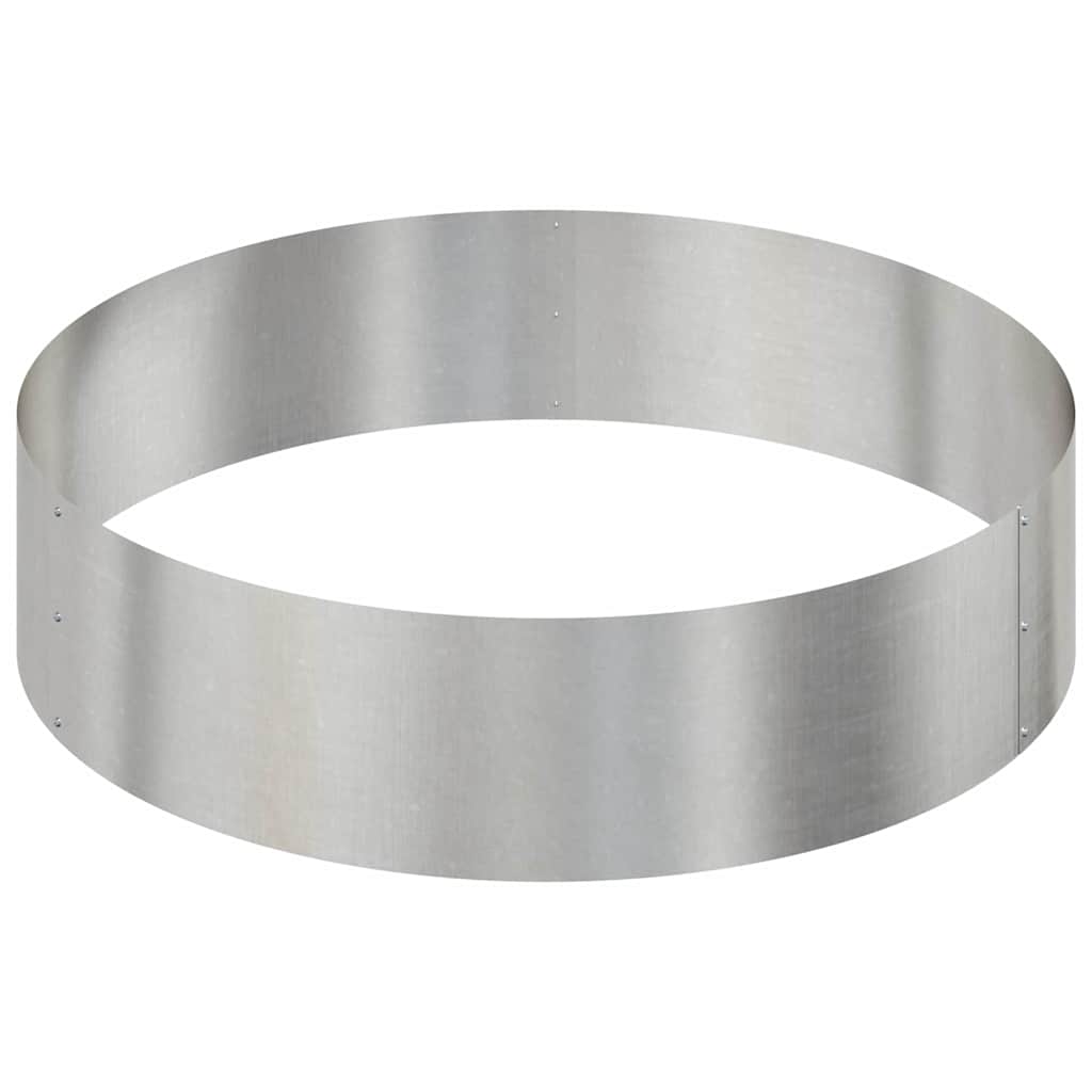 Garden Planter Silver 90 x 90 x 20 cm Stainless Steel