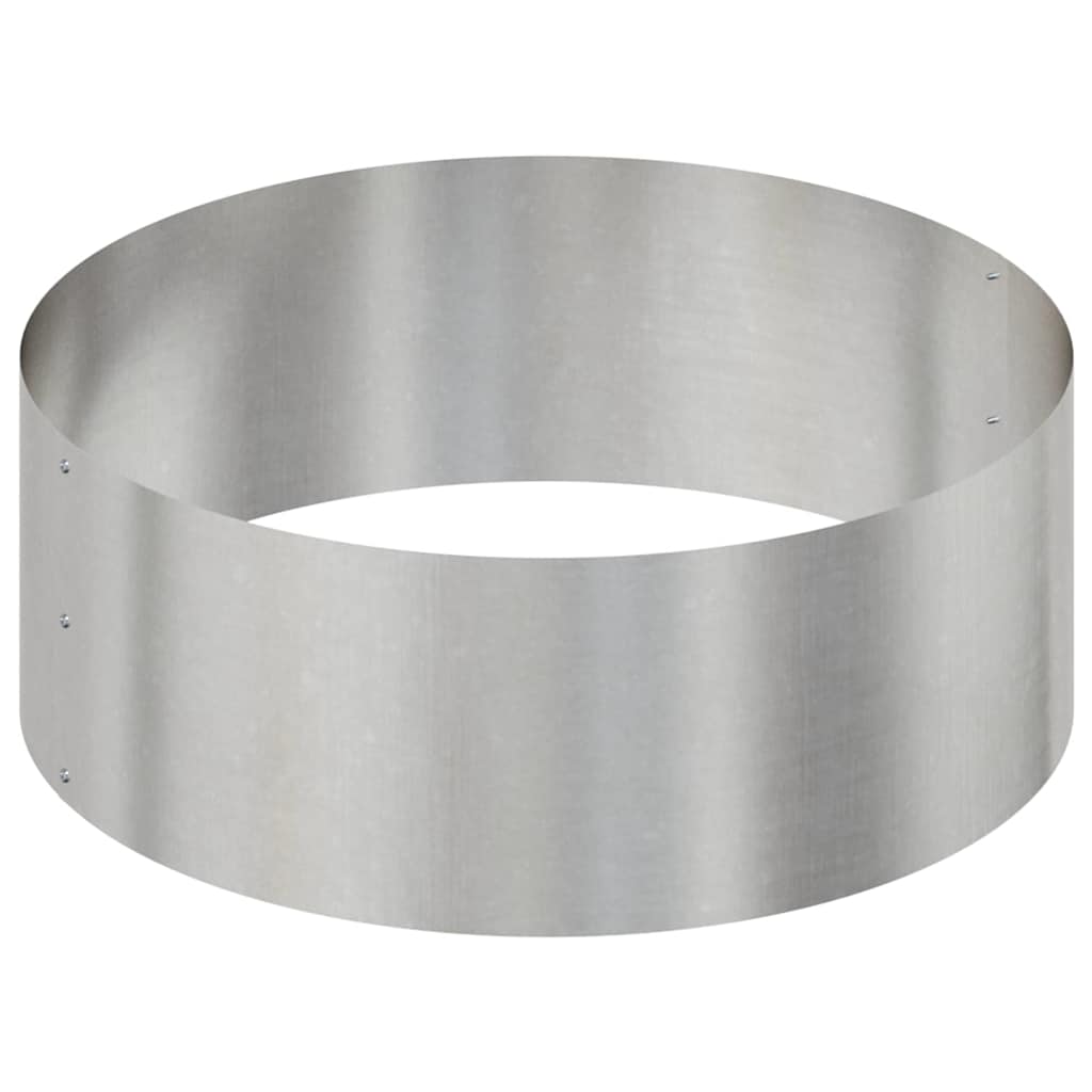 Garden Planter Silver 90 x 90 x 20 cm Stainless Steel