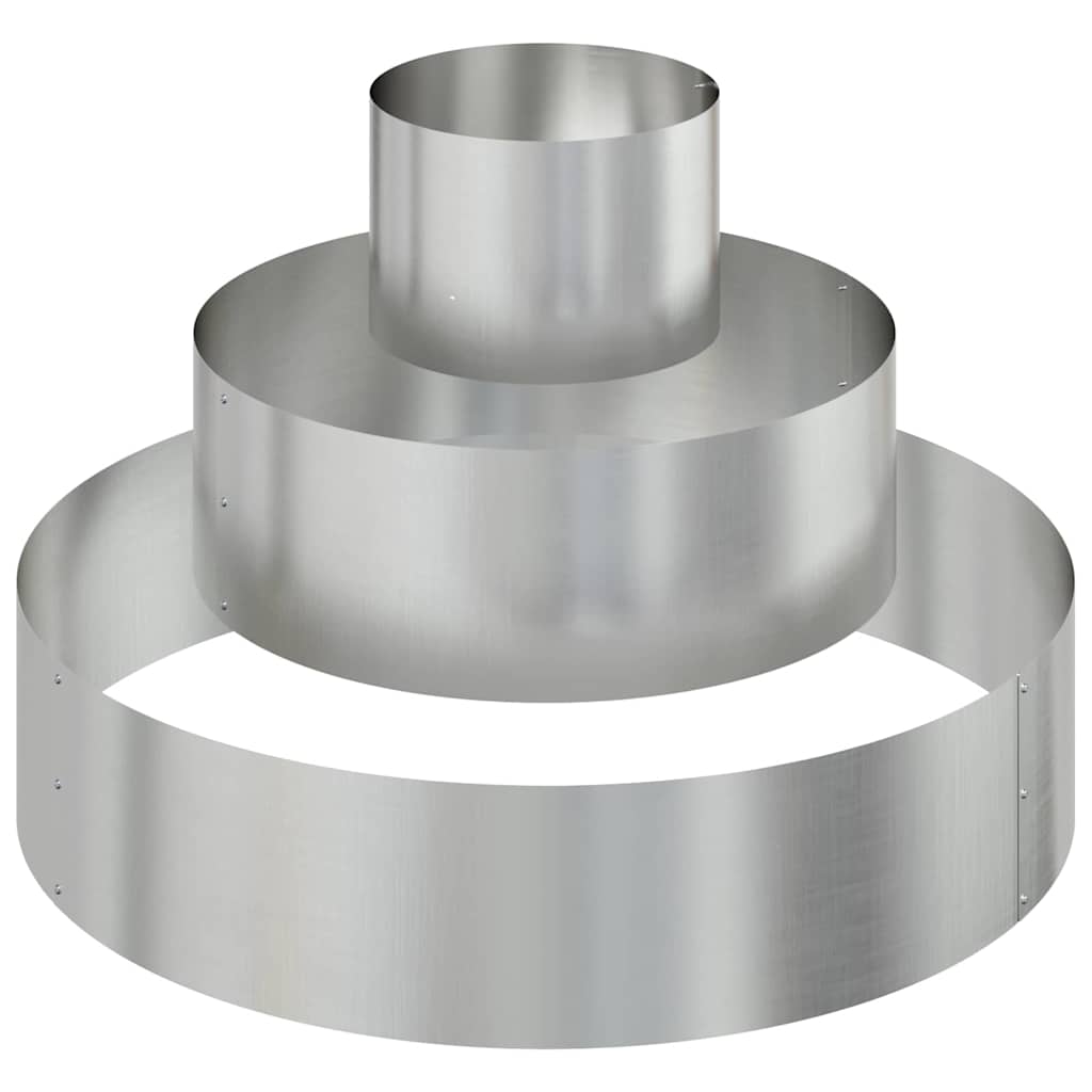 Garden Planter Silver 90 x 90 x 20 cm Galvanised Steel