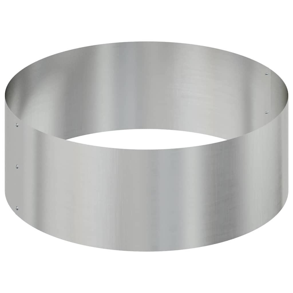 Garden Planter Silver 90 x 90 x 20 cm Galvanised Steel