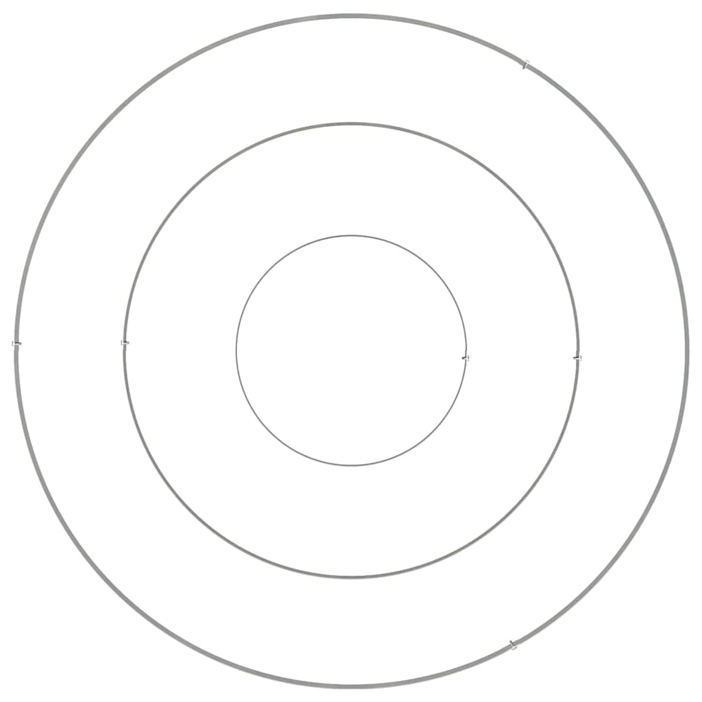 Garden Planter Silver 90 x 90 x 20 cm Galvanised Steel