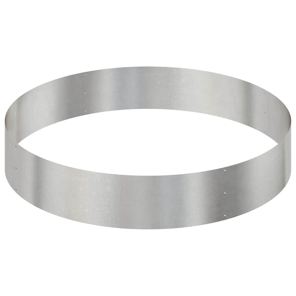 Garden Planter Silver 120 x 120 x 20 cm Stainless Steel